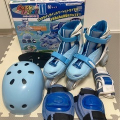 インラインスケート　子ども用　20-23cm 補助輪付き【お試し用に】
