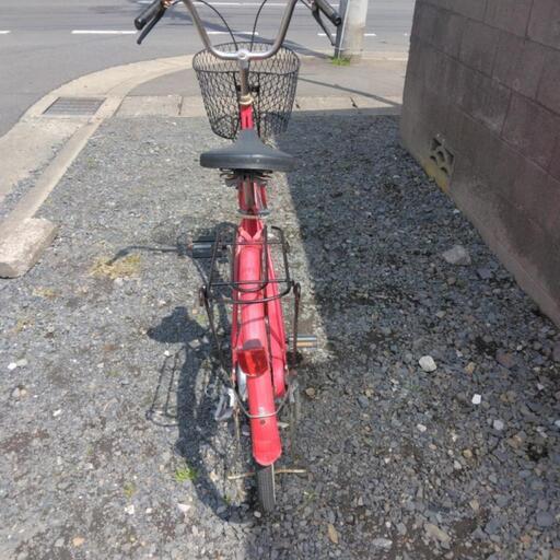 昭和レトロ24インチママチャリ赤 (69) 赤塚の自転車の中古