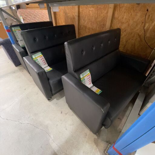 ショップ 2Pｿﾌｧ/可動式(No:1250584-5/在庫2台)※1台背中不良