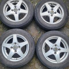 連絡中。軽自動車　155 65R13  ダンロップ バリ山　アル...