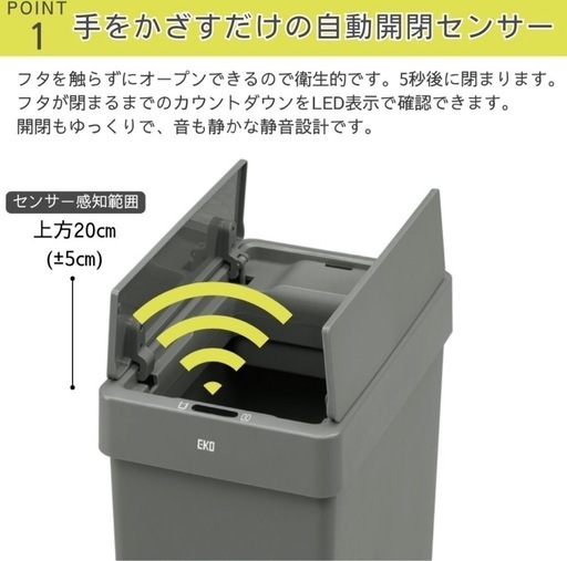 センターゴミ箱　ホワイト３個セット　新品未開封
