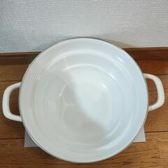 BMS ビームス 多機能鍋 2 4 cm IH・ガス火両対応 ホーロー鍋(完品)の画像