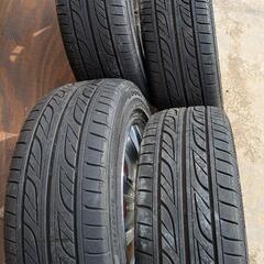 山あり　ホイール付きタイヤ185/55R15 4穴の画像