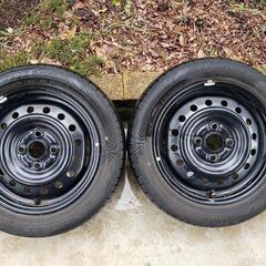 スズキ　ダイハツ　155/65R14　溝あり スチールホイール付　4本セット スズキダイハツ155/65R14溝あり スチールホイール付4本セット