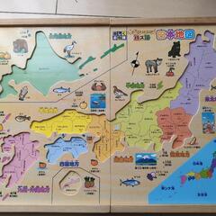 学研　木製　日本地図パズルの画像