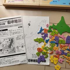 学研　木製　日本地図パズルの画像