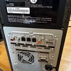 ソニーのスピーカー＋ウーファーの画像