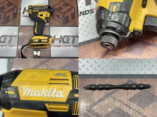 【中古】マキタ Makita TD002GDXFY 充電式インパクトドライバ バッテリ×2・充電器付き