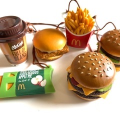 マクドナルド　フードストラップキーホルダー　ハッピーセット