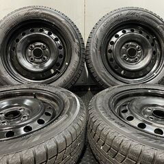 【YK iG60 165/65R14】スタッドレス【スチールホイール 14インチ 5J4HPCD100+35】ハブ径54mm 23年製 バリ溝 ルーミー タンク等　(MTJ734)クレジットカード QRコード決済可能の画像