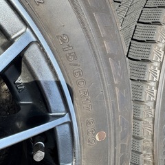 215/60R17 BLIZZAK VRX3 スタッドレスタイヤ・ホイールセットの画像