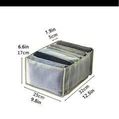 折り畳み式衣類収納ボックス メッシュタイプ　９個