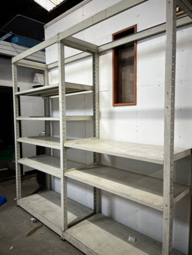 ✨倉庫整理などに✨スチールラック　　アイボリー