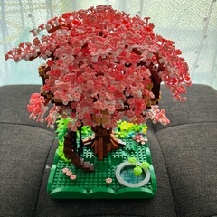 桜の木とツリーハウスのブロック