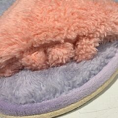 【未使用品】ふわもこスリッパ（ピンク）の画像