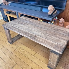 ハンドメイド ローテーブル