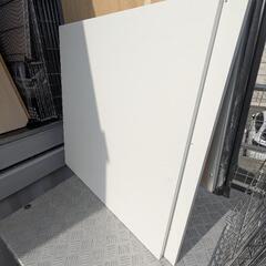 化粧板２枚　白　90cm×90cm×厚2cm