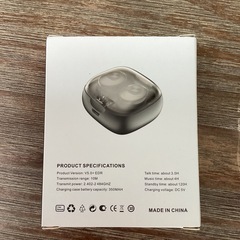 新品ワイヤレスイヤホン（黒）の画像