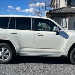 ランドクルーザー300　GX　白　ガソリン　登録日2024年11月　2,750キロ走行　新車購入ワンオーナーの画像