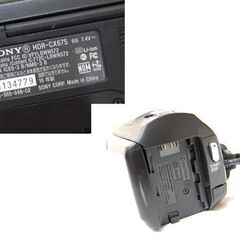 SONY デジタルビデオカメラ HDR-CX675 ハンディカム ブラック 251万画素 32GB バッテリ－2個 動作確認済み 元箱・説明書付き ソニー 札幌市 清田区 平岡の画像