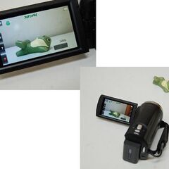 SONY デジタルビデオカメラ HDR-CX675 ハンディカム ブラック 251万画素 32GB バッテリ－2個 動作確認済み 元箱・説明書付き ソニー 札幌市 清田区 平岡の画像