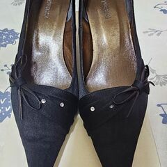 ESPERANZA 黒 パンプス 24cm 