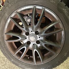 スタッドレスタイヤ ホイールセット 195/55R16 DUNLOP WINTER MAXX MAK製 ミニクーパー使用 溝あり 4本セットの画像