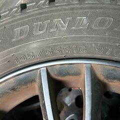 スタッドレスタイヤ ホイールセット 195/55R16 DUNLOP WINTER MAXX MAK製 ミニクーパー使用 溝あり 4本セットの画像
