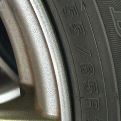 スタッドレスタイヤ ホイールセット 155/65R14 DUNLOP WINTER MAXX VELVA KEVIN ラパン使用 4本セットの画像