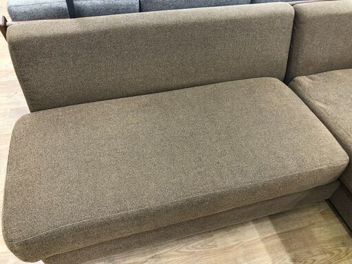 ★ジモティ割あり★  L字ソファー　 ブラウン　茶 W190×D150×H68 クリーニング済み SJ9083
