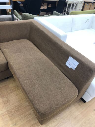 ★ジモティ割あり★  L字ソファー　 ブラウン　茶 W190×D150×H68 クリーニング済み SJ9083
