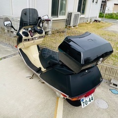 USDM仕様　フュージョンMF02　黒/クリーム スクーター ウィンドシールドの画像