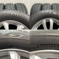 【BS BLIZZAK VRX2 195/65R15】スタッドレス【BW Sport 15インチ 5.5J4HPCD100+42】23年製 バリ溝 カローラフィールダー/アクシオ等 KTI281クレジットカード QRコード決済可能の画像