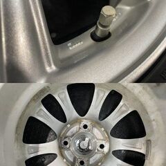 【BS BLIZZAK VRX2 195/65R15】スタッドレス【BW Sport 15インチ 5.5J4HPCD100+42】23年製 バリ溝 カローラフィールダー/アクシオ等 KTI281クレジットカード QRコード決済可能の画像