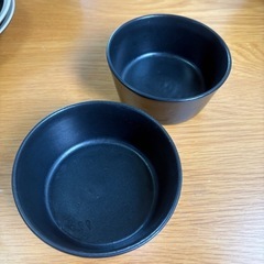 【4/25以降のお渡し】黒系の皿、どんぶり等　2 x 4種セットの画像
