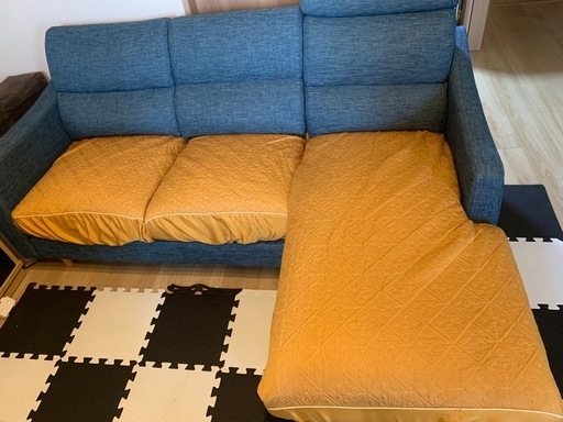 ニトリ　ソーファ　N-POCKET L字型　3人掛け