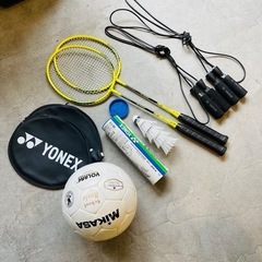 サッカーボール バドミントンラケット 縄跳び