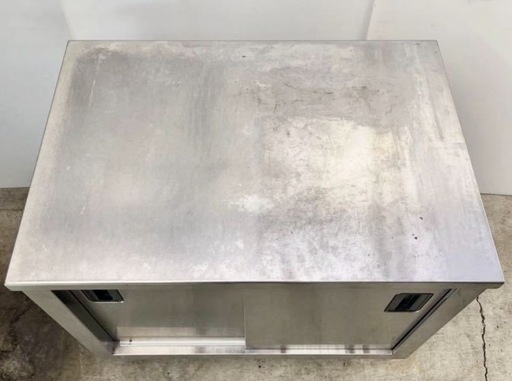 直接引き取り5%OFF タニコー 食器棚 ステンレス 収納棚 幅1200×奥行き