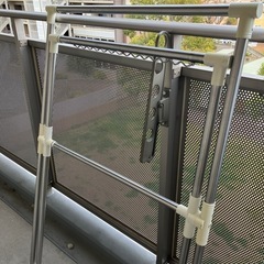 折りたたみ物干し　屋外使用の画像