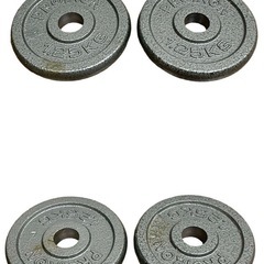 ○総重量8.5kg■PROIRON プレート 2.5kg 2枚 1.25kg 2枚 0.5kg 2枚 穴径約27mm まとめて セット ダンベル 筋トレ 中古■ジモティ姫路の画像