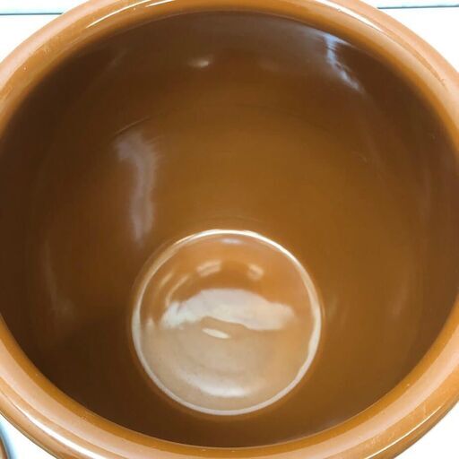 ss7433　久松窯 飲食物容器 10号 蓋付 丸壺 常滑焼 漬物容器 陶器製 フタ付き 保存容器 大型 ブラウン 瓶 つぼ かめ つけもの 梅干し ぬか漬け 漬物樽 中古 ss7433 久松窯 飲食物容器 10号 蓋付 丸壺 常滑焼 漬物容器 陶器製