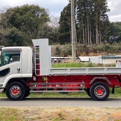 【J-0074】いすゞ フォワード　増トン　ローダーダンプ　FTR34　大型ローダーダンプ　H20年式　7100kg　メッキパーツ　花見台の画像