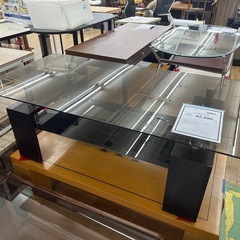 【ドリーム川西店御来店限定】ガラステーブル／クリーニング済み 【...