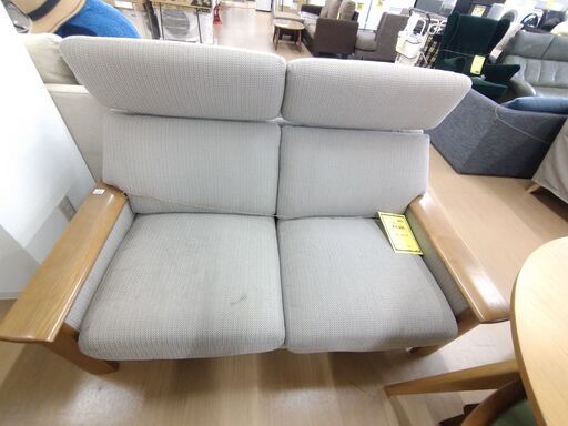 可愛いです‼️【D340】大幅値下げしました！！ SAソファ2人掛け ﾍﾞｰｼﾞｭ