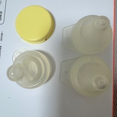 直付哺乳瓶 乳首 SSS×1、SS×2、キャップ×1