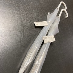 新品・透明ビニール傘・２本 