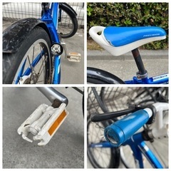 キッズ 18インチ 自転車　ブルーメタリックの画像