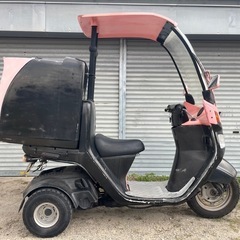 【ジャンク】HONDA ジャイロキャノピー TA02 キック始動 場内走行確認済み 未整備 現状車 大型ボックス付 レストア ベース車両 売切り 大阪の画像