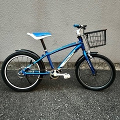 キッズ 18インチ 自転車　ブルーメタリックの画像