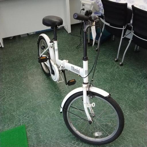 折りたたみ自転車 白 20インチ TJ11159 ホワイト, 折り畳み